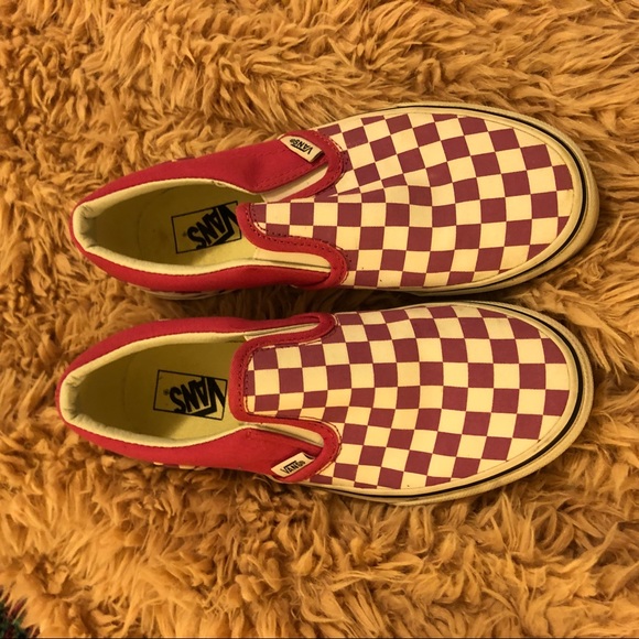 youth vans slip on chex skate shoe